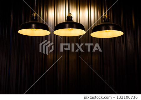 Vintage pendant Bulb Lighting interior decor , warm ilght 132100736