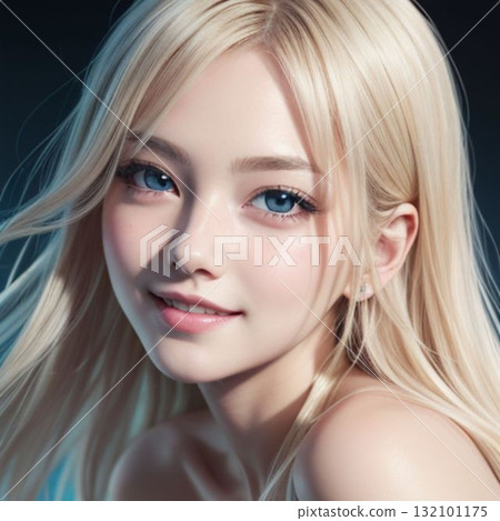 藍眼睛的年輕女子 藍眼睛的年輕女子 132101175