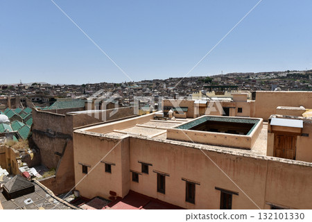 Rooftops of old medina of Fez, Morocco, 132101330