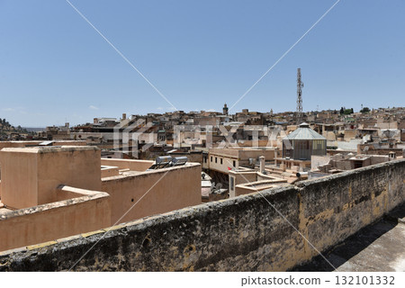 Rooftops of old medina of Fez, Morocco, 132101332