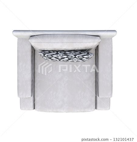 armchair isolate on a transparent background, comfortable furniture for home interior, 3D illustration, cg render armchair isolate on a transparent background, comfortable furniture for home interior, 3D illustration, cg render 132101437