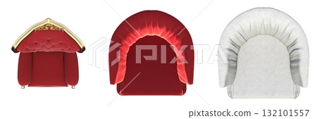 armchair isolate on a transparent background, comfortable furniture for home interior, 3D illustration, cg render armchair isolate on a transparent background, comfortable furniture for home interior, 3D illustration, cg render 132101557