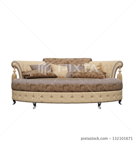 bed isolate on a transparent background, interior furniture, 3D illustration, cg render bed isolate on a transparent background, interior furniture, 3D illustration, cg render 132101671