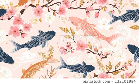 pattern, patterns, cherry blossom 132101984