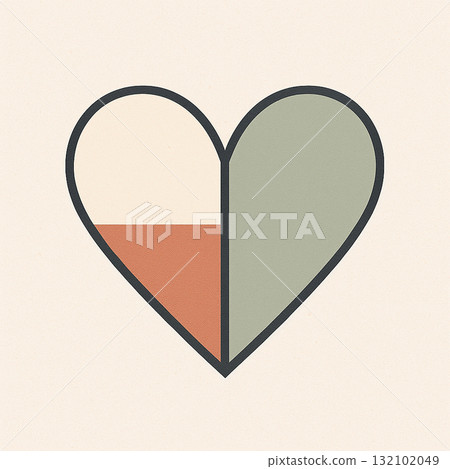 Tile-like heart 132102049
