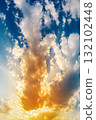 colorful dramatic sky with cloud at sunset 132102448