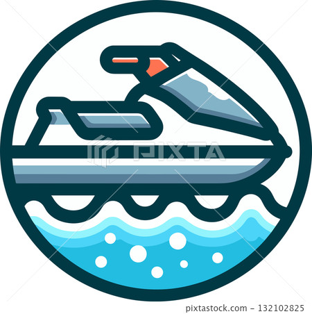 噴射滑雪圖標 噴射滑雪圖標 132102825