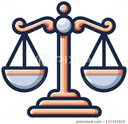 一個簡單的規模的插圖 132102829