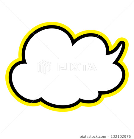 Simple speech bubble illustration - Fluffy Simple speech bubble illustration - Fluffy 132102976