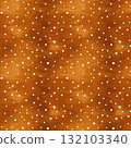 Seamless Pattern Burnt Sienna Background with Elegant White Dots for Sophisticated Design Projects 132103340