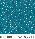 Seamless Pattern Teal Polka Dot Background with Small White Dots Fun and Playful Design 132103341