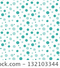 Seamless Pattern Shabby Chic Polka Dots in Seafoam Green on White Background for Home Decor 132103344