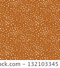 Seamless Pattern Burnt Sienna Background with Elegant White Dots for Sophisticated Design Projects 132103345
