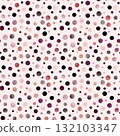 Seamless Pattern Powder Rose Polka Dot Background Soft Pink Design for Fabric Home Decor and Branding Use 132103347