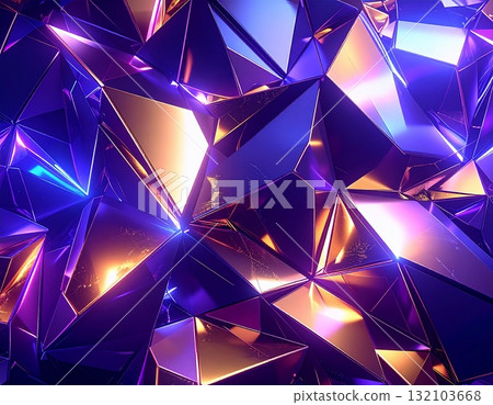 幾何閃亮的金屬藝術 132103668