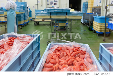 Spicy cod roe processing factory 132103868
