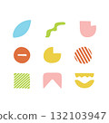 Colorful Geometric Abstract Shapes Collection With Soft Pastel Tones And Playful Forms. Vector Colorful Geometric Abstract Shapes Collection With Soft Pastel Tones And Playful Forms. Vector 132103947