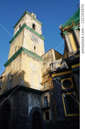 Basilica della Santissima Annunziata Maggiore in the Old Town of Naples at Italy Basilica della Santissima Annunziata Maggiore in the Old Town of Naples at Italy 132103970