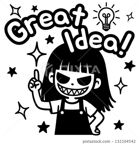 老師專用印章插圖Teacher Reward Stamp_Mota__Great Idea! 老師專用印章插圖Teacher Reward Stamp_Mota__Great Idea! 132104542