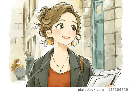 Miyu系列：忙碌的女商人 132104826