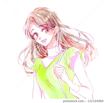 女人外出春季形象 132104960