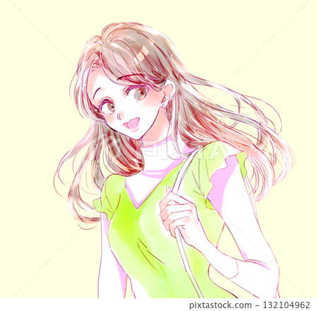 Woman going out Spring image Woman going out Spring image 132104962
