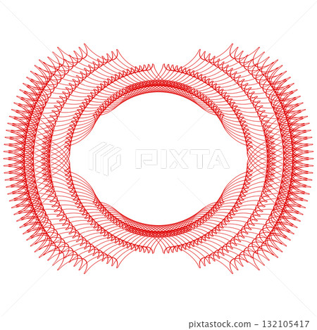 Simple red line frames with double stroke. Monogram blank for text decoration. Simple red line frames with double stroke. Monogram blank for text decoration. 132105417