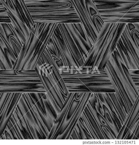 Texture of abstract oak parquet background. Grunge filter. 132105471