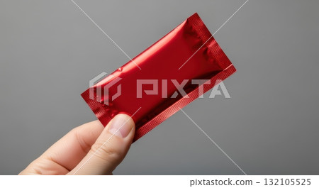 Hand holding seedling with soil symbol of growth, sustainability, and environmental conservation 132105525