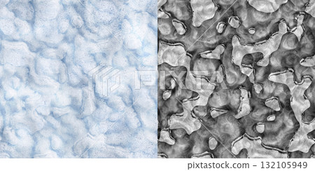 Abstract granite pattern allover watercolor texture. Granite background via an alpha channel. 132105949