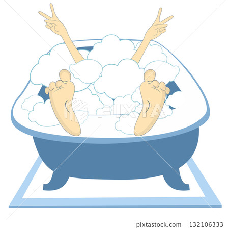 bath, bathtub, woman 132106333