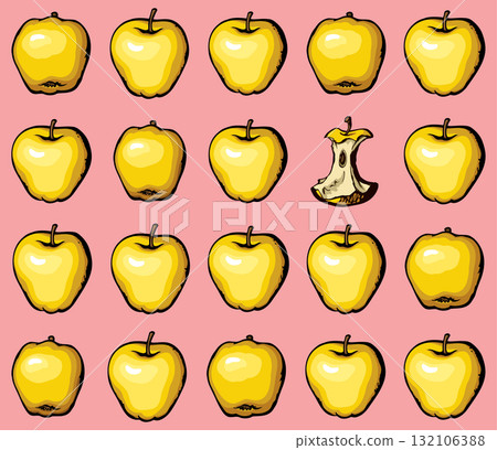 Big tasty apples. Vector drawing Big tasty apples. Vector drawing 132106388