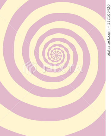 Artistic spiral shape. Vector drawing 132106420