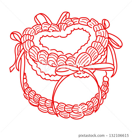 Romantic heart ribbon cake illustration vintage bakery dessert art coquette aesthetic kawaii sweet confectionery design elegant line art Romantic heart ribbon cake illustration vintage bakery dessert art coquette aesthetic kawaii sweet confectionery design elegant line art 132106615