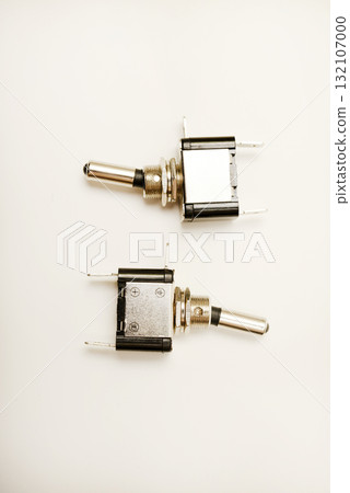Large electrical switches. Electric toggle switch. The black switch. 132107000