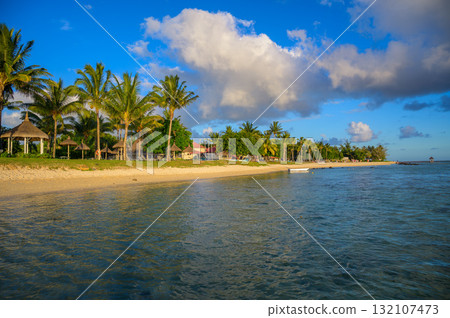 Beach at Bel Ombre in Southern Mauritius Beach at Bel Ombre in Southern Mauritius 132107473