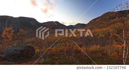 The Parc national des Grands-Jardins in autumn, Canada The Parc national des Grands-Jardins in autumn, Canada 132107748
