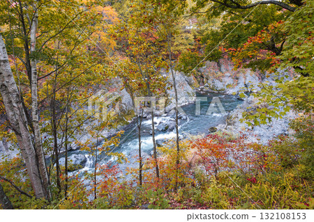 Autumn scenery of Takinoue Town Autumn scenery of Takinoue Town 132108153