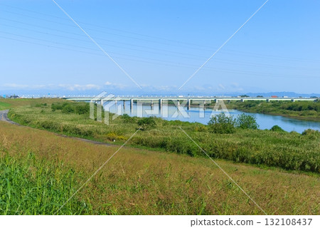 Tone River Cycling Road Right Bank October 2025 132108437