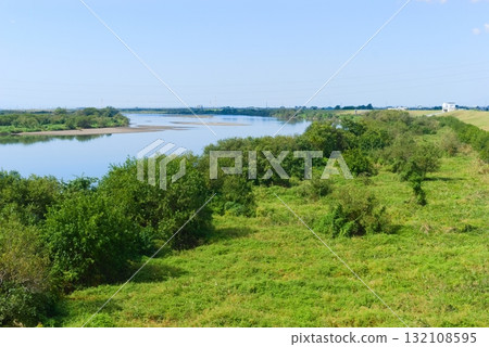 Tone River seen from Tonegawa Bridge October 2025 132108595