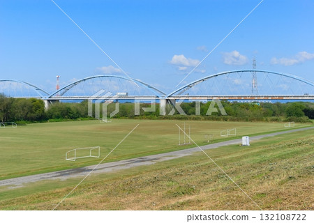 Watarase River Cycling Road Left Bank October 2025 132108722