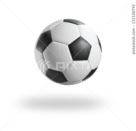 Classic Soccer, Football Ball isolated on a transparent or White 132108742