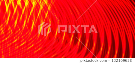 Curved Red and Yellow Light Wave Abstract Background 132109638