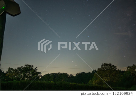 日本岡山縣高梁市公園裡的美麗星空 132109924