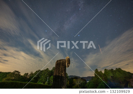 日本岡山縣高梁市公園裡的美麗星空 132109929