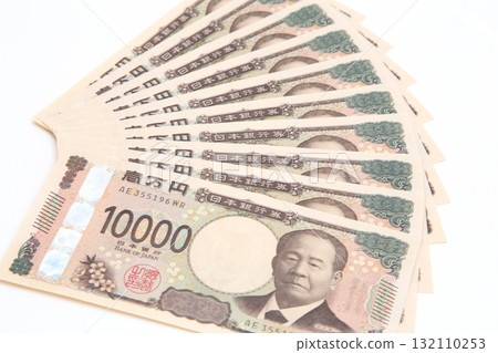 錢 新版10萬日元紙幣 132110253