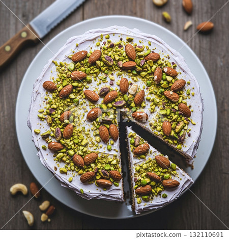 自製杏仁開心果奶油起司蛋糕 132110691