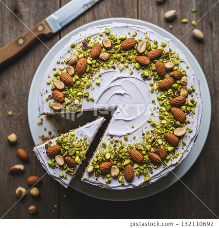 自製杏仁開心果奶油起司蛋糕 132110692