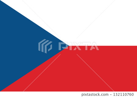 Czech Republic Flag National Symbol of Freedom and Independence. Czech Republic Flag National Symbol of Freedom and Independence. 132110760