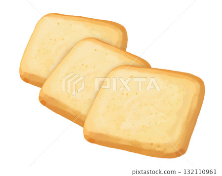 3塊方形聊天餅乾 132110961